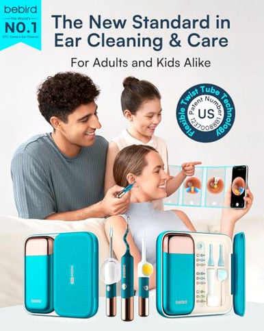 Bebird Earsight Ultra Ear Wax Removal Tool Camera Ear Cleaner With Flexible Ear Camera Otoscope Painless Visual Ear Pick Tweezers Visual Scope Earwax Cleaning Dropper Ear Cleaning Kit For Family