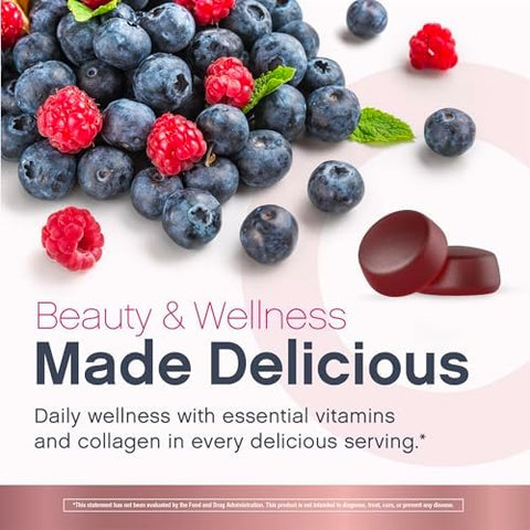 Neocell WomenS Multi Gummy With Collagen 120 Gummies Essential Vitamins and Minerals Berry Flavor Supplement