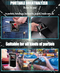 Greenwon 2026 Portable Breathalyzer Easy-To-Use Alcohol Tester With Backlit Display - Ideal For Home Use Parties And Special Events Professional Alcohol Tester With Mouthpieces 10Pcs
