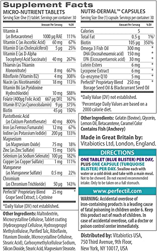 Perfectil By Vitabiotics Plus Skin Extra Support Tablets and Capsules X 28