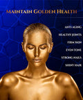 Goldopus Marine Collagen Peptides Capsules With Hyaluronic Acid Coenzyme Q10 Vitamin C - Preserve Beauty And Youth - Promote Firm Skin Strong Nails&Hair Healthy Joints 90 Capsules 1 Month Supply
