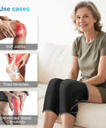 Comfier Heated Knee Massager With Vibration Graphene Heating Knee Wrap With 5 Modes Adjustable Size For All User