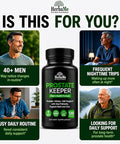 Herbame Prostate Support Supplement For Men With Saw Palmetto Pygeum Bark 120 Capsules