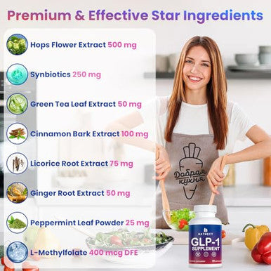 Natnect Glp-1 Supplement Support Glp Activate Natural Formula Glp-1 Supplement For Metabolic Energy Glp-1 Support Take Before Meal (60 Capsules)