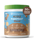 Amazing Grass Kidz Superfood: Organic Greens, Fruits, Veggies, Beet Root Powder & Probiotics for Healthy Kids, Outrageous Chocolate, 30 Servings, 6.35 Ounce (Pack of 1)