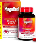 Megared Antarctic Krill Oil 500Mg Omega 3 Fatty Acid Supplement Extra Strength Epa & Dha Krill Oil Softgels (90Cnt Box) Astaxanthin Heart Health Supplement With No Fish Oil Aftertaste