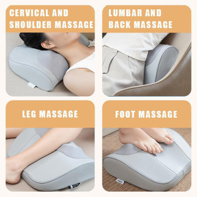 Back Massager Pillow With Heat And Deep Tissue Kneading For Body Pain Relief, Which Can Relax Waist, Shoulder And Foot, Easily Relieve Pressure At Home