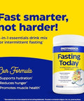 Enzymedica Fasting Today Intermittent Fasting Drink Mix With Electrolyte Powder Supplement For Hydration Appetite And Muscle Health Keto Friendly Tropical Pineapple Flavor 24 Servings