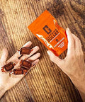 Caffeine Bullet Energy Chews. Chocolate Orange - 40 * 85mg Caffeine Gummies: kick faster than energy gels for a cycling, endurance sports & stay awake chocolate boost