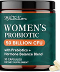 Smnutrition Vaginal Probiotics 50 Billion Cfu For Vaginal Health & Ph Balance For Women Healthy Odor & Yeast Balance Womens Probiotics And Prebiotics With Cranberry Extract Shelf Stable Vegan 30 Ct