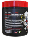 Insane Labz Psychotic High Stimulant Pre Workout Powder Extreme Lasting Energy Focus And Endurance With Beta Alanine Creatine Monohydrate Dmae 35 Srvgs (Hawaiian Orange)