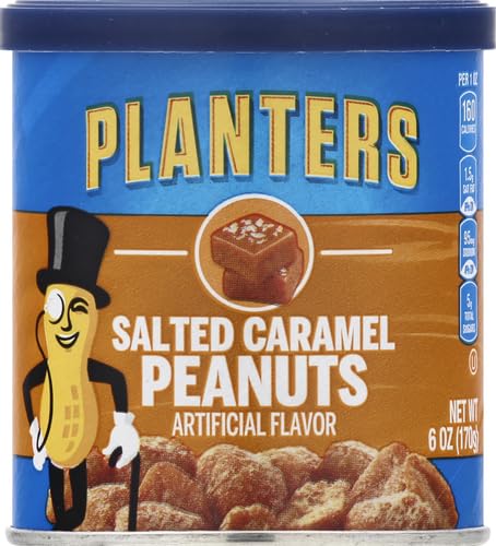 Planters Salted Caramel Flavored Peanuts (6 oz Jar)