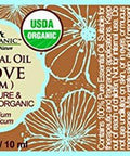 US Organic 100% Pure Clove Stem Essential Oil - USDA Certified Organic, Steam Distilled W/Euro Dropper_10 ml (More Size Variations Available)