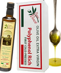 Papa Vince Olive Oil Extra Virgin - First Cold Press Family Harvest 2024/25, Polyphenol Rich, Subtle Peppery Finish, Unrefined, High in Monounsaturated Fat, No Pesticides, No GMO, Sicily, Italy
