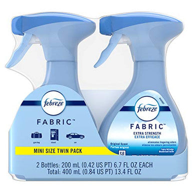 Febreze Fabric Refresher Odor Eliminator Extra Strength Original 2 Count - Pack Of 3 (6 Bottles Total)