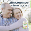 Olympian Labs Calcium Plus Magnesium Formulated With Vitamin C K2 & D3 100 Tablets Supporting Healthy Bones & Teeth