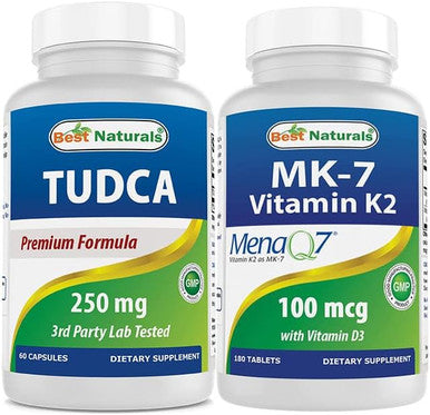 Best Naturals Tudca 250Mg & Vitamin K2 (Mk7) With D3