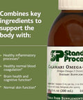 Standard Process Calamari Omega3 Liquid Supplement for Heart and Brain Health Support Aids Skin Health GlutenFree NonDairy and NonGrain 6.8 oz