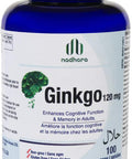 Nadhara Ginkgo Biloba 120mg Capsules, promotes healthy blood flow to the brain while also acting as an antioxidant. Helps Enhance Cognitive Function and Memory, 100 Capsules