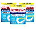Sea-Bond Secure Denture Adhesive Seals Original Lowers Zinc-Free All-Day-Hold Mess-Free 15 Count 3 Pack