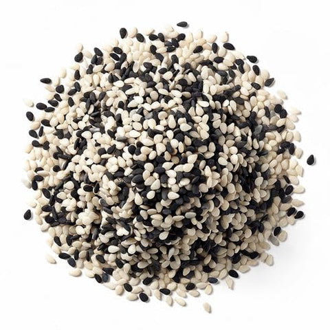 Food to Live Tuxedo Sesame Seeds, 2 Pounds - Black and White Sesame Seed Mix, Ideal for Sushi, Rice, Salad, and Poke Bowls, Vegan, Kosher, Bulk