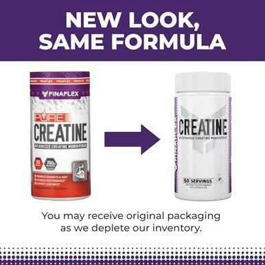 Finaflex Pure Creatine 150 Capsules Promotes Muscular Strength Size & Performance 100% Pure Micronized Creatine Monohydrate 50 Servings