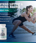 Thyroid Support - Ltyrosine, Iodine, Vitamin B12 Complex, Zinc, Selenium, Ashwagandha, Copper & More 30 Day Supply