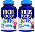 Focus Factor Kids Extra Strength Daily Chewable for Brain Health Support 120 Count Vitamins Quality Formula Gluten and Dairy Free Supplements for Children No Artificial Sweetener