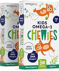 Omegavia Omega 3 Gummies Ultrahigh Dha Chewable Gel Gummy For Kids Supports Brain & Eye Health Sugar Natural Fruit Flavor Kids Omega 3 Fish Oil Gummies (3 Pack)