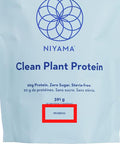 Niyama Clean Plant Protein Vanilla Delicious and Smooth Vegan Vanilla Plant Protein from Organic Peas - Paleo - Keto - Vegan - Soy-free, Gluten-free, No Stevia, Zero Sugar (14 servings, 391g)