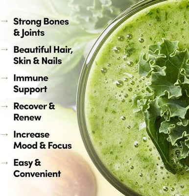 Country Farms Collagen Peptides Powder With Greens Dietary Powder Supplement 10.6 Oz 30 Servings