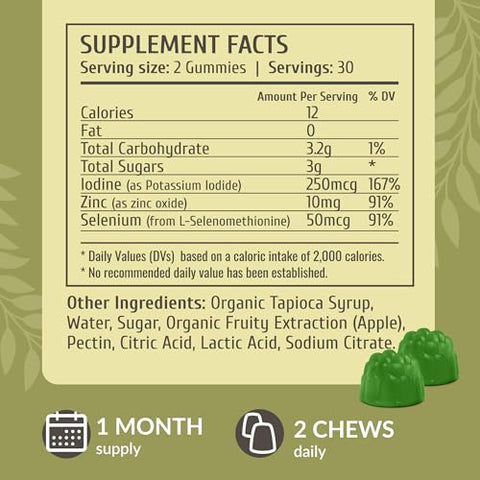 HERBAMAMA Lemon Balm and Iodine Kit Bundle of Lemon Balm Tincture and Potassium Iodine Gummies Vegan NonGMO Alcohol and GelatinFree 2 Pack 4 fl oz