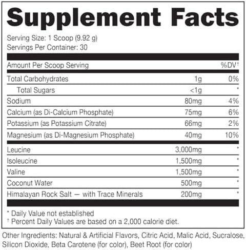 Bucked Up Original Bcaa 2:1:1 Branched Chain Essential Amino Acids - Supplement Powder - 100% Pure 2:1:1 Instantized Formula Pre/Post Workout 30 Servings (Apple Jacked Flavor)