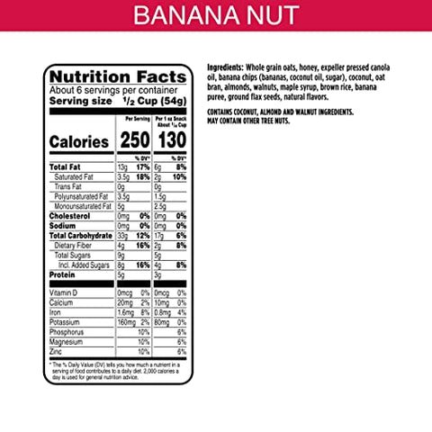 Bear Naked, All Natural Granola, Banana Nut, 12 oz
