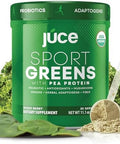 Terra Kai Organics Juce Sg7 Sport Greens Powder Supplement Organic Plant Based Protein Green Juice Powder Probiotics Mushrooms Mixed Berry Flavor 30 Servings By Terra Kai Organics
