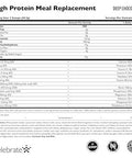 Celebrate Vitamins High Protein Meal Replacement Shake, 27 G Protein Powder, 6 G Of Fiber, For Post-Bariatric Surgery Patients, Deep Chocolate, 15 Servings