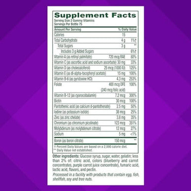 Vitafusion Adult Gummy Vitamins For Men, Berry Flavored Daily Multivitamins For Men With Vitamins A, C, D, E, B6 And B12, America'S Number 1 Gummy Vitamin Brand, 75 Day Supply, 150 Count