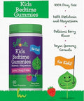 Lil' Sprouts Kids Melatonin and Magnesium Bedtime Gummies 60 Count Berry Flavor 100% Drug Free NonGMO and Gluten Free
