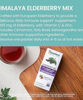 Himalaya Elderberry Mix Drink Mix Supplement Immune Support With Elderberry Zinc Vitamin C And Holy Basil Caffeine 100.15 Oz (4.3 G) Packets Easy To Mix Gluten