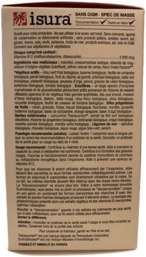 Natural Factors Biocoenzymated Methylcobalamin Dibencozide 3000 Mcg 30 Tab