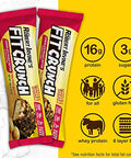 Fit Crunch High Protein Bars Value Pack Snack Size Protein Bars Gluten (Peanut Butter)