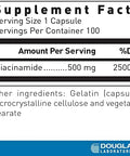 Douglas Laboratories Niacinamide Vitamin B3 to Support Cardiovascular Health 100 Capsules