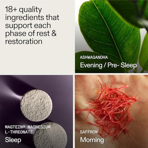 Ag1 Agz Sleep Drink Sampler (Athletic Greens) Melatonin Nighttime Blend With Magnesium Ashwagandha Saffron & Valerian " Herbal & Adaptogen Sleep Supplement " 3Serving Flavor Pack