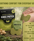 Tolevita Knee Patches 40 Patches Per Pack With Wormwood Ginger Safflower Notoginseng Capsicum And Menthol Warm And Cool Comfort And Everyday Wellness