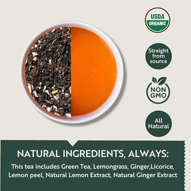 Luxmi Estates - Midnight Bloom - Organic Jasmine Tea - 90 Tea Bags (15ct x 6 Pack) | With Organic Jasmine Buds and Premium Darjeeling Green Tea | Natural Aid to Relieve Stress Anxiety and Sleep Problems