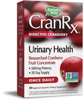 Nature's Way CranRx Bioactive Cranberry Urinary Health 500mg potency Once Daily, 30 VCaps, 30 Oz