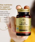 Solgar Hair Growth Age-Defying Nutrition For Men & WomenÃƒÂ¢Ã¢â€šÂ¬Ã¢â‚¬ÂThicker Fuller Hair Growth With Keranat Oil, Biotin, Zinc And Copper - One Softgel Daily, Vegan, Dairy, Soy And Gluten Free, 30 Servings