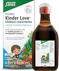 Floradix Kinder Love Children'S Multivitamin Liquid Multivitamin For Kids With Vitamins A C D & E Calcium & More Vegetarian Nongmo Gluten 16.9 Fl Oz
