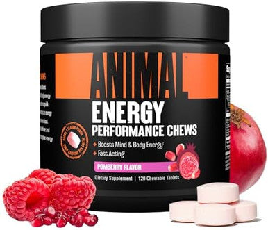 Animal Creatine Chews Tablets - Enhanced Creatine Monohydrate With Astragin To Improve Absorption, Sea Salt For Added Pumps, Delicious And Convenient Chewable Tablets - Fruit Punch