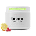 Beam Creatine Monohydrate Powder 5g Micronized Creatine Monohydrate Flavored Creatine for Women & Men Muscle Strength Growth & Cognitive Support Raspberry Lemon Flavor 30 Servings